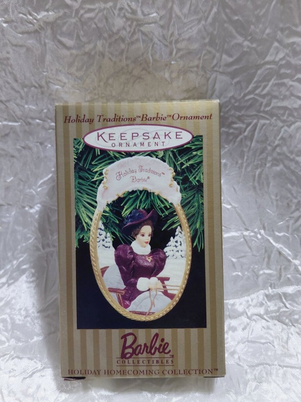 NIB Holiday Traditions Barbie Ornament  Hallmark Keepsake Vintage